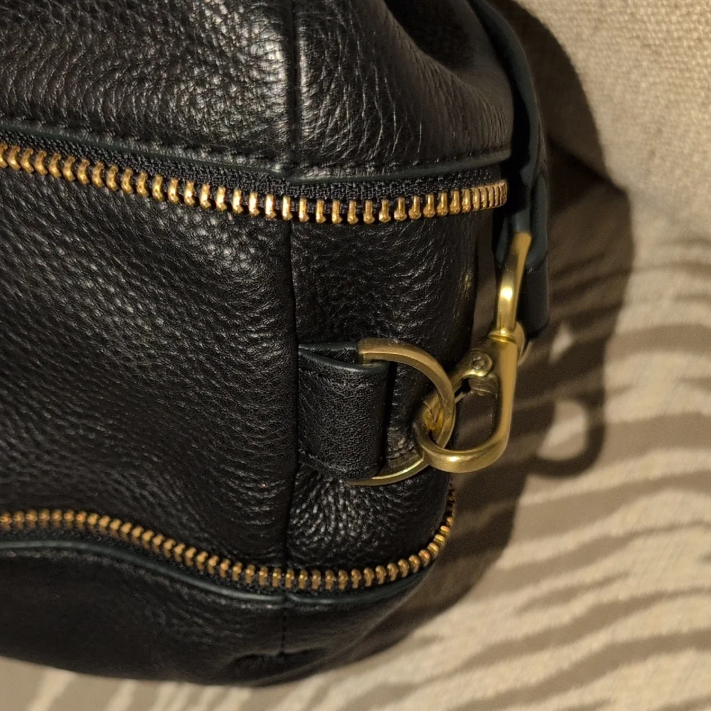 Fossil Black Leather Satchel